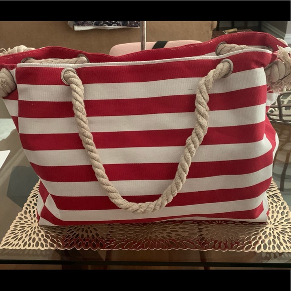 NEW. Cotton Tote. Great for beach or pool - Picture 2 of 4